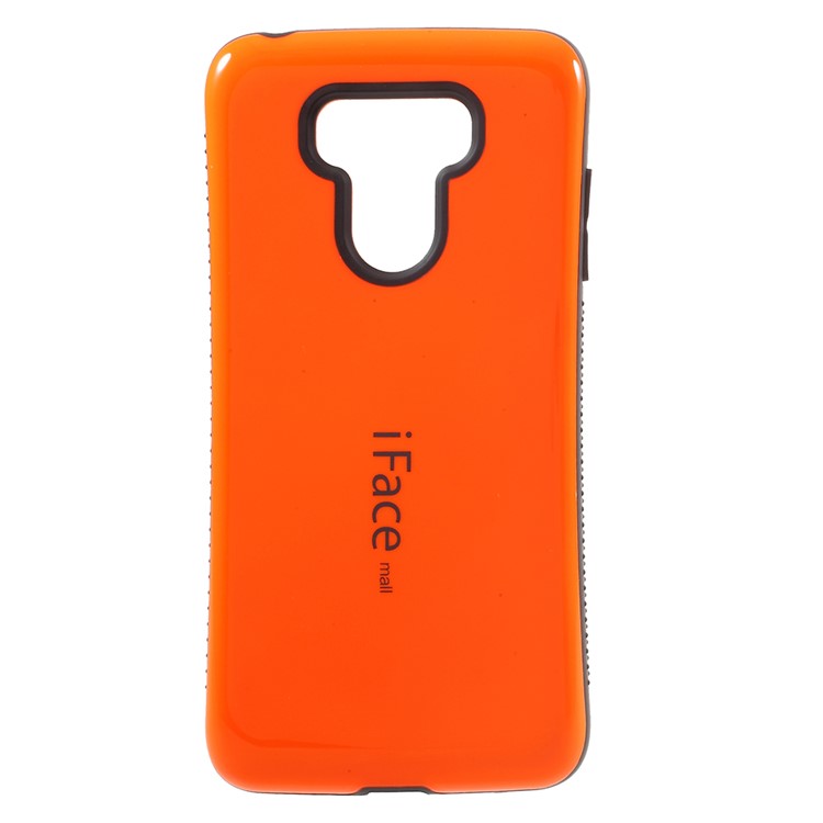 IFACE MALL PC + TPU Protection Mobile Phone Casing Non-slip Grains on Two Sides for LG G6 - Orange-1