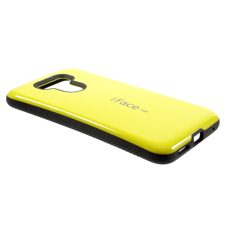 IFACE MALL PC + TPU Protection Mobile Phone Case Non-slip Grains on Two Sides for LG G6 - Yellow-3