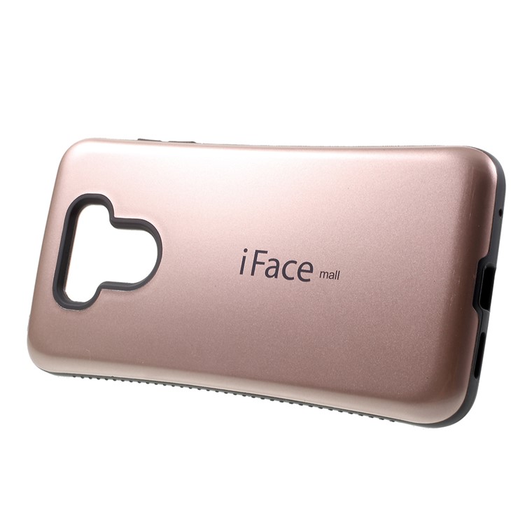 IFACE MALL PC + TPU Protection Mobile Phone Cover Non-slip Grains on Two Sides for LG G6 - Rose Gold-3