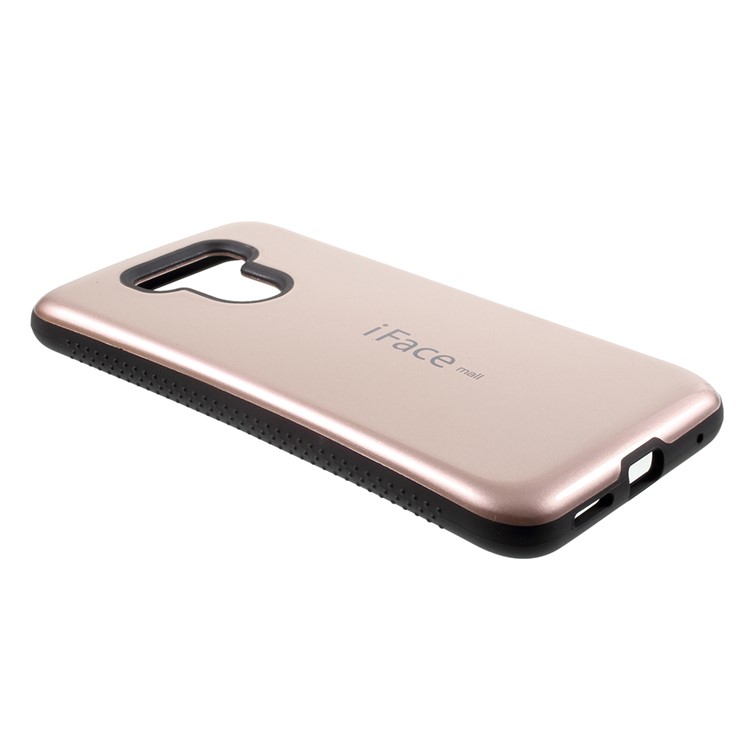 IFACE MALL PC + TPU Protection Mobile Phone Cover Non-slip Grains on Two Sides for LG G6 - Rose Gold-4