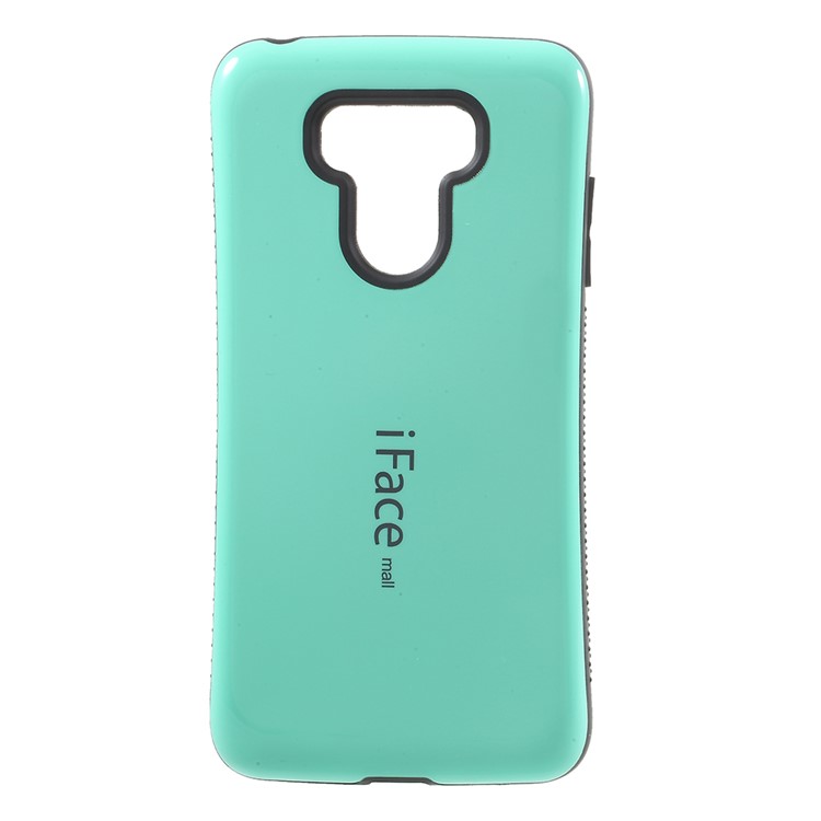 IFACE MALL for LG G6 PC + TPU Protection Mobile Phone Casing Non-slip Grains on Two Sides - Green-1