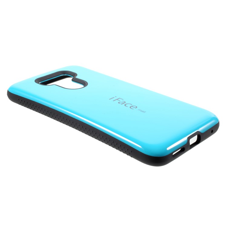 IFACE MALL for LG G6 PC + TPU Protection Mobile Phone Cover Non-slip Grains on Two Sides - Baby Blue-3