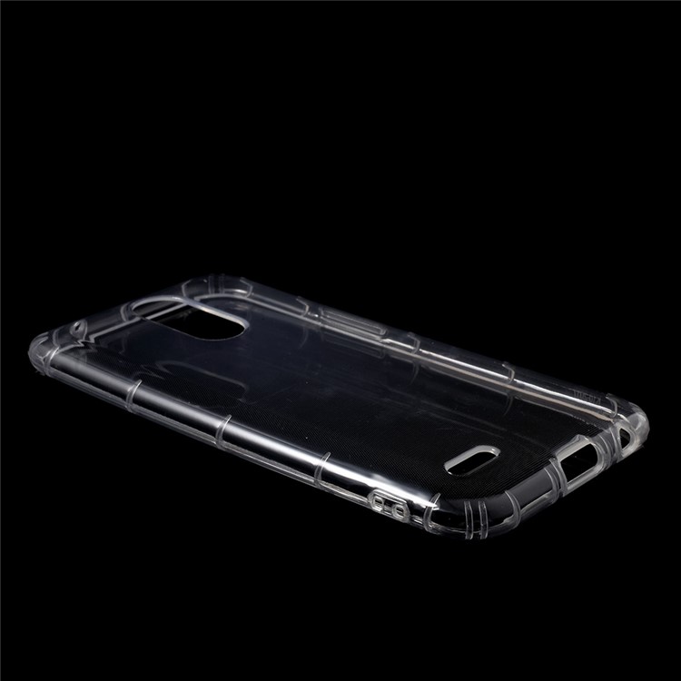 Clear TPU Flexible Case for LG K10 (2017) EU Version - Transparent-3