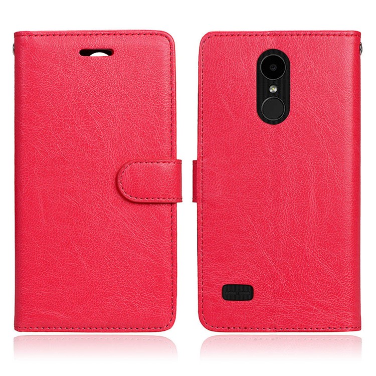 3 Card Slots Wallet Leather Mobile Case for LG K4 (2017) EU Version - Red-2