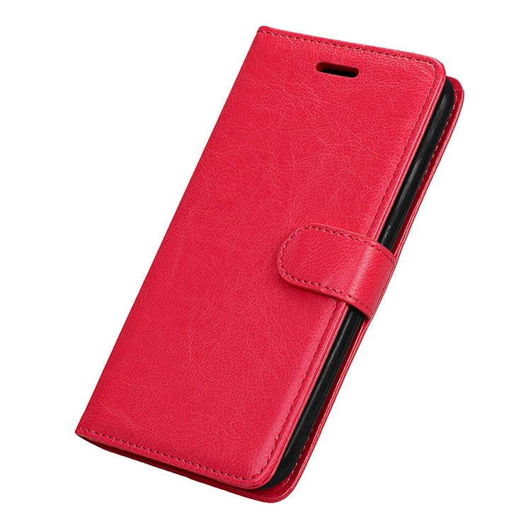 3 Card Slots Wallet Leather Mobile Case for LG K4 (2017) EU Version - Red-6