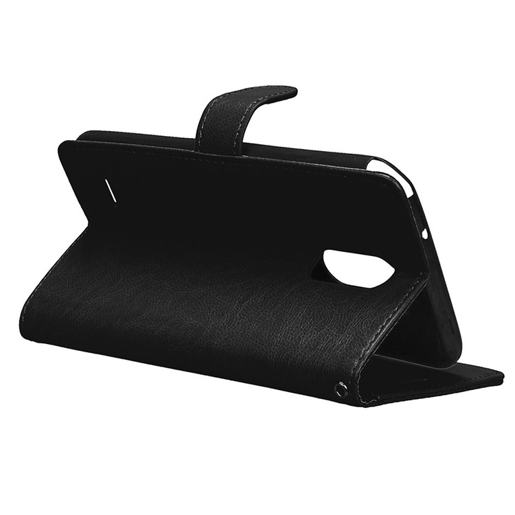 Crazy Horse PU Leather Wallet Stand Mobile Phone Cover with Card Slots for LG Stylus 3 US Version - Black-14