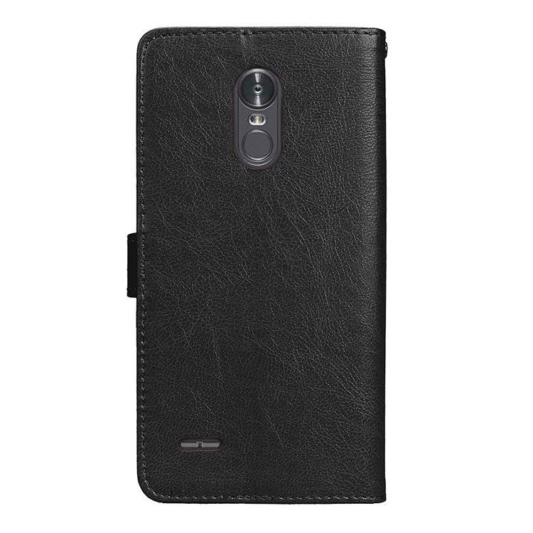 Crazy Horse PU Leather Wallet Stand Mobile Phone Cover with Card Slots for LG Stylus 3 US Version - Black-5