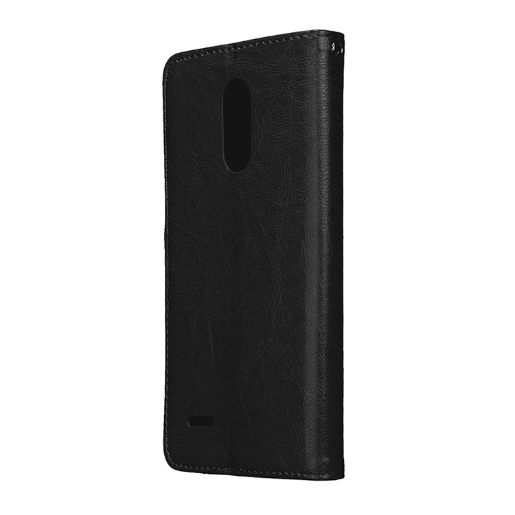 Crazy Horse PU Leather Wallet Stand Mobile Phone Cover with Card Slots for LG Stylus 3 US Version - Black-8