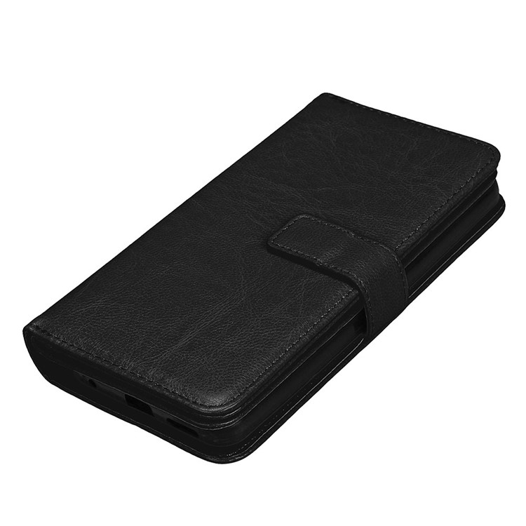 Crazy Horse Stand Wallet Leather Cell Phone Case for LG G6 - Black-6