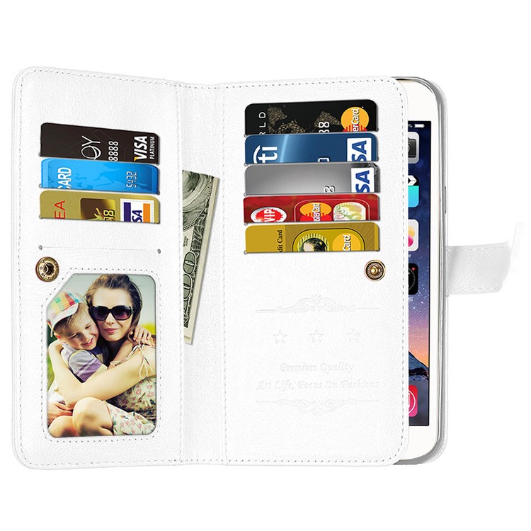Crazy Horse Stand Wallet Leather Cell Phone Cover for LG G6 - White-11