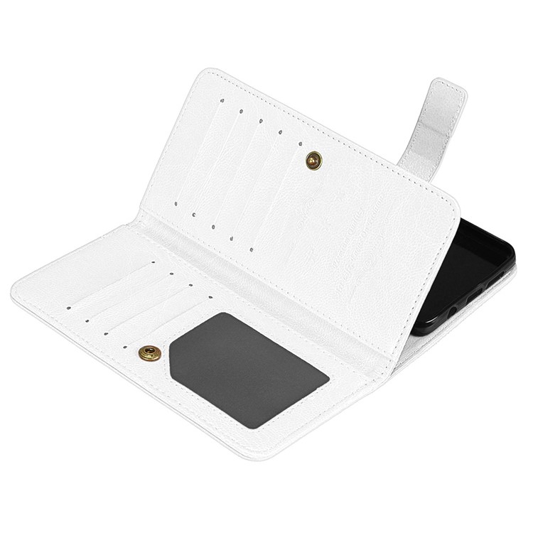 Crazy Horse Stand Wallet Leather Cell Phone Cover for LG G6 - White-12