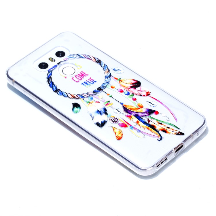 Rubberized Embossed Soft TPU Mobile Phone Case for LG G6 - Dream Catcher-4