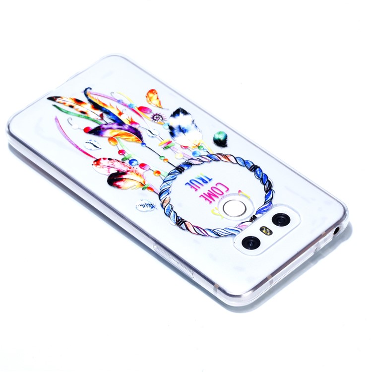 Rubberized Embossed Soft TPU Mobile Phone Case for LG G6 - Dream Catcher-5