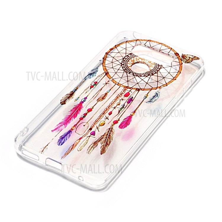 MID Pattern Printing Clear TPU Phone Accessory Shell for LG G6 - Dream Catcher-3