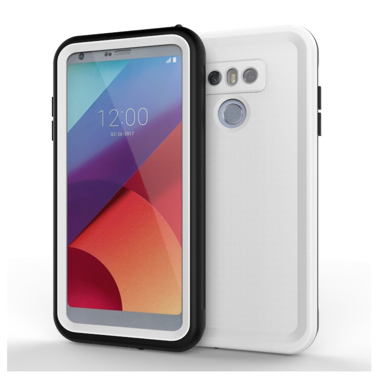 10M Underwater Waterproof PC+TPU Cover for LG G6 - White-2