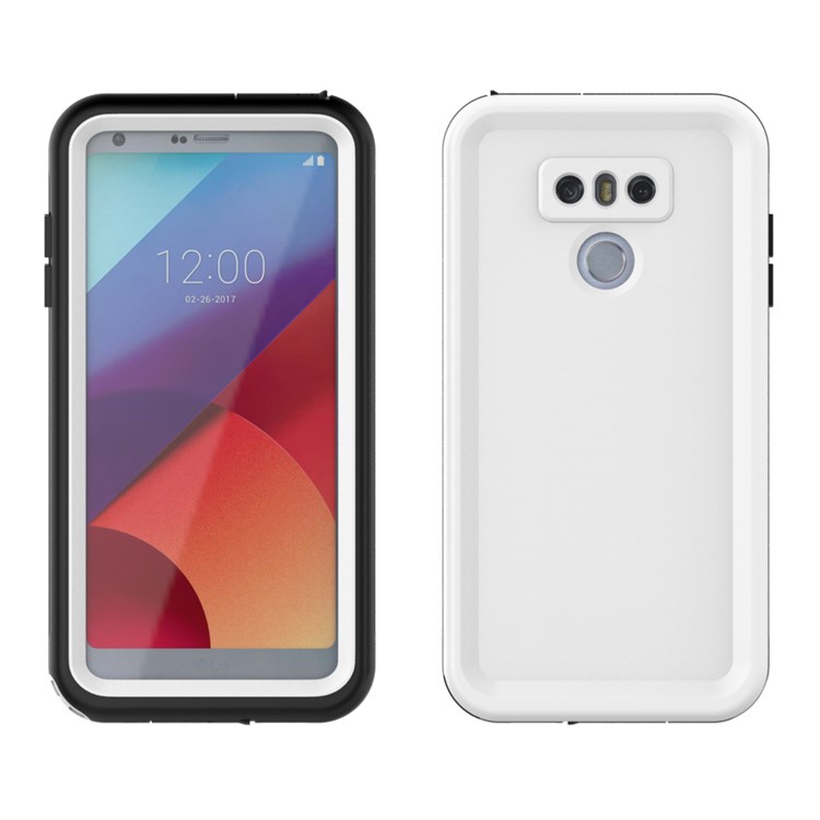 10M Underwater Waterproof PC+TPU Cover for LG G6 - White-8