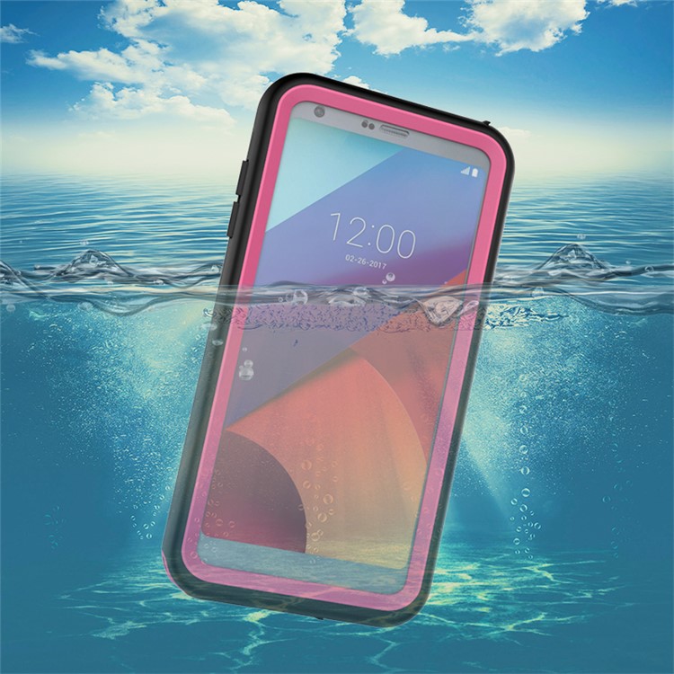 10M Underwater Waterproof PC+TPU Casing for LG G6 - Rose-1