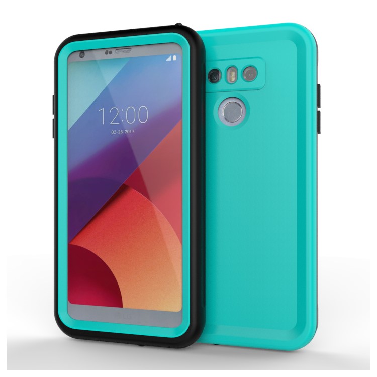 10M Underwater Waterproof PC+TPU Mobile Phone Case for LG G6 - Cyan-2