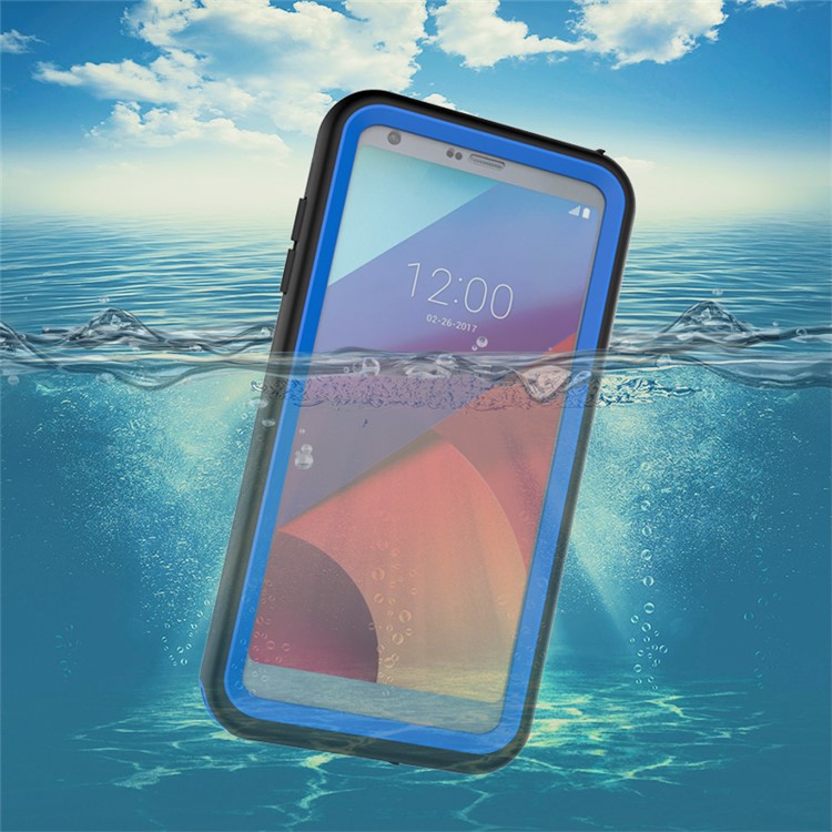 10M Underwater Waterproof PC+TPU Cell Phone Cover for LG G6 - Blue-1