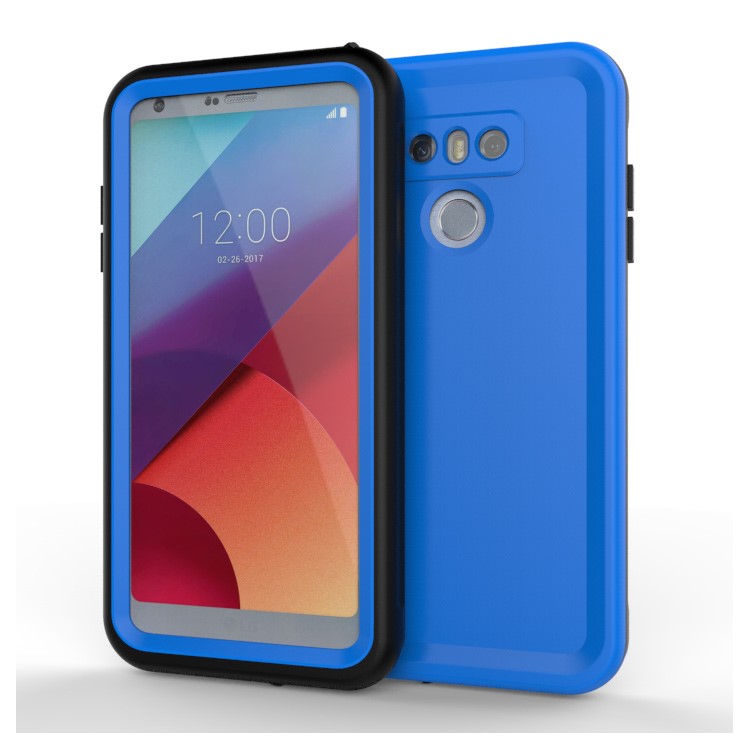 10M Underwater Waterproof PC+TPU Cell Phone Cover for LG G6 - Blue-2