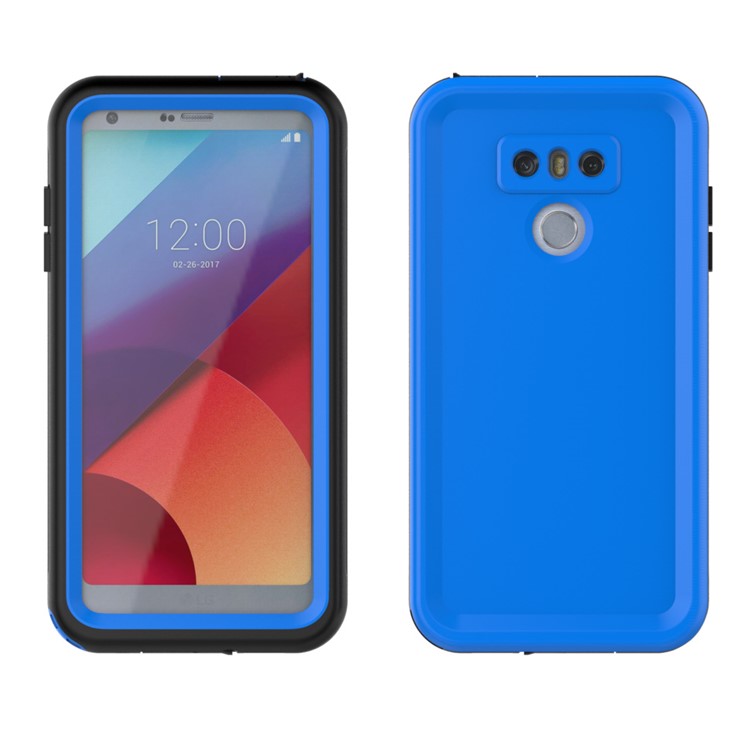 10M Underwater Waterproof PC+TPU Cell Phone Cover for LG G6 - Blue-8