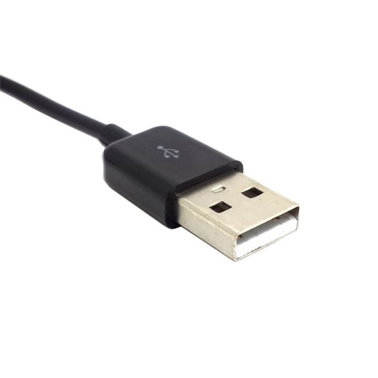 2 in 1 USB to Dual Micro USB Data Sync and Charging Splitter Cable for Samsung HTC (GT-159-BK) - Black-4