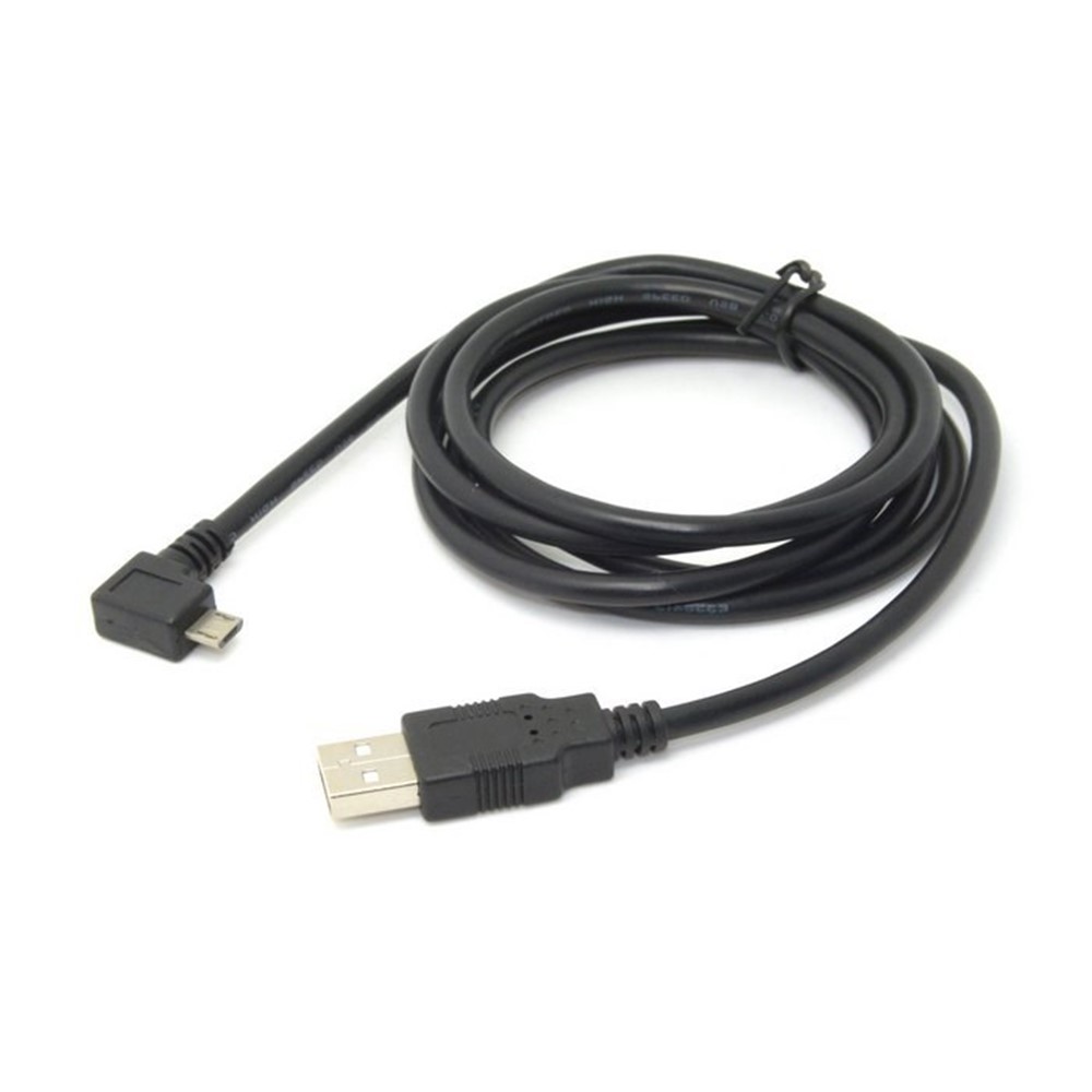 1.5m Left Angled Micro USB 5pin Male to USB Port Sync Charging Cable for Samsung Sony Huawei-2