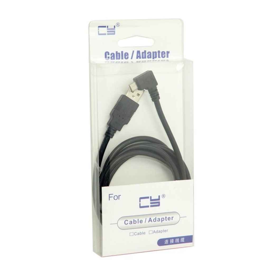 1.5m Left Angled Micro USB 5pin Male to USB Port Sync Charging Cable for Samsung Sony Huawei-6