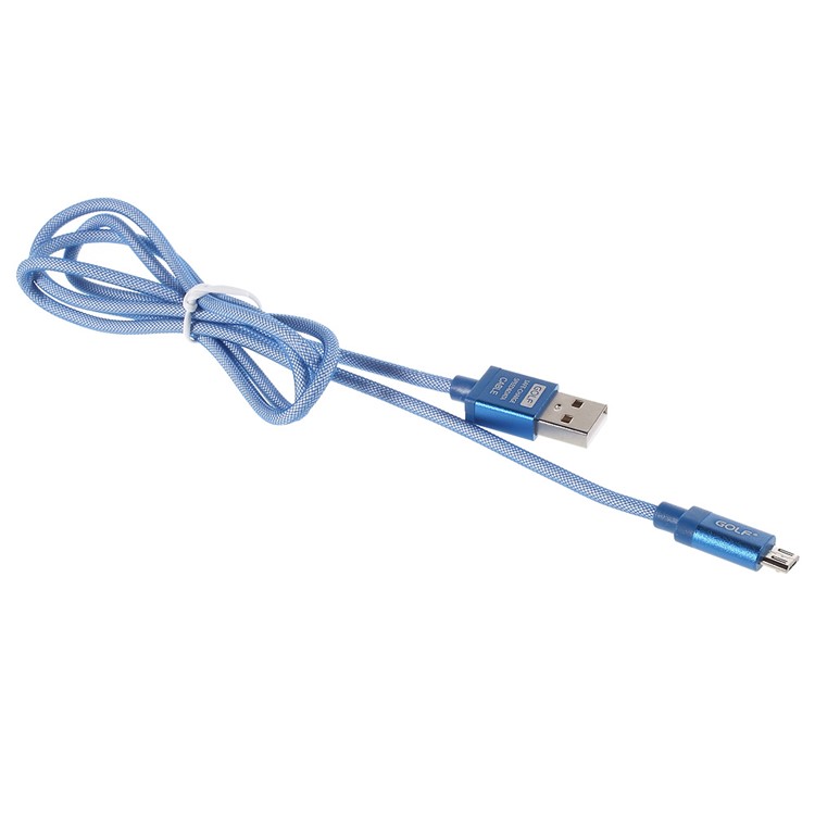 golf silk screen metal micro usb data sync charge cable for samsung lg htc huawei etc blue tvc golf silk screen metal micro usb data sync charge cable for samsung lg htc huawei etc blue tvc