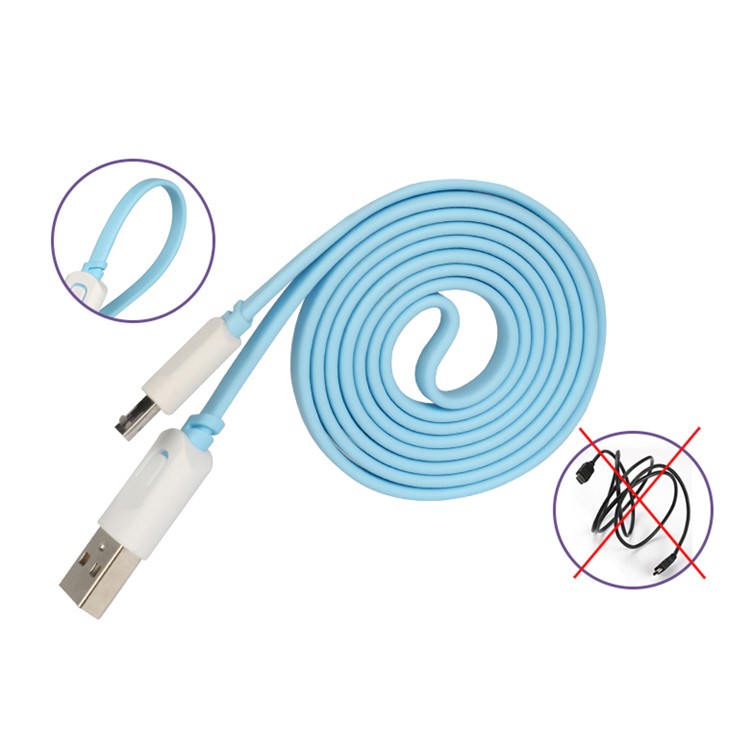 USAMS Transmission Series 2.1A Micro USB Charge Sync Cable - Blue-5
