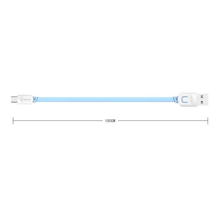 USAMS Transmission Series 2.1A Micro USB Charge Sync Cable - Blue-7