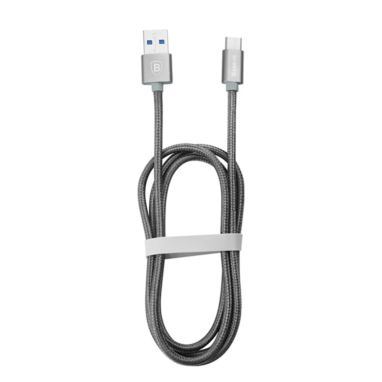 BASEUS Sharp Series USB 3.1 Type-C Data Sync Charge Cable for Apple MacBook/ Nokia N1/ LeTV Mobile Phone - Grey-1