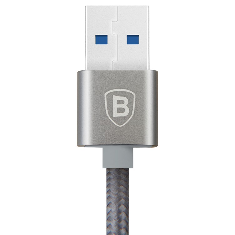 BASEUS Sharp Series USB 3.1 Type-C Data Sync Charge Cable for Apple MacBook/ Nokia N1/ LeTV Mobile Phone - Grey-2