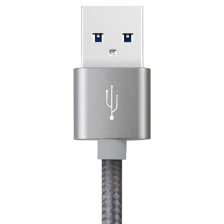 BASEUS Sharp Series USB 3.1 Type-C Data Sync Charge Cable for Apple MacBook/ Nokia N1/ LeTV Mobile Phone - Grey-3
