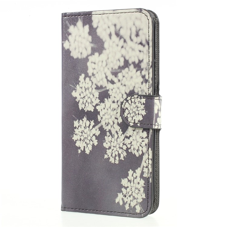 Pattern Printing Wallet Leather Foldable Case Accessory for HTC U11 - Blooming Flowers-3