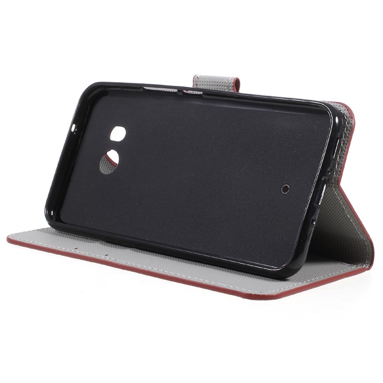 Pattern Printing Wallet Leather Foldable Shell Case for HTC U11 - Vintage Union Jack-4