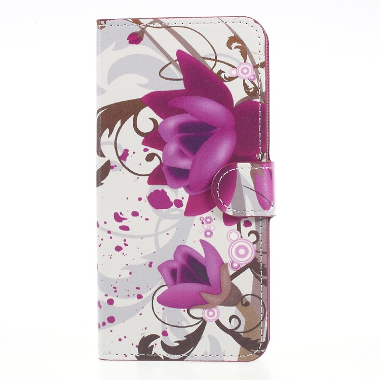Patterned Wallet Leather Case with Stand for HTC U11 - Kapok Flowers-1
