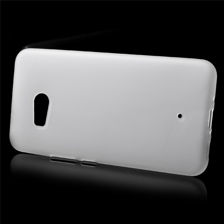 For HTC U11 Matte Anti-fingerprint TPU Flexible Mobile Shell - White-2