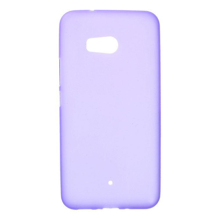 Frosted Anti-fingerprint TPU Soft Gel Cover for HTC U11 - Purple-1