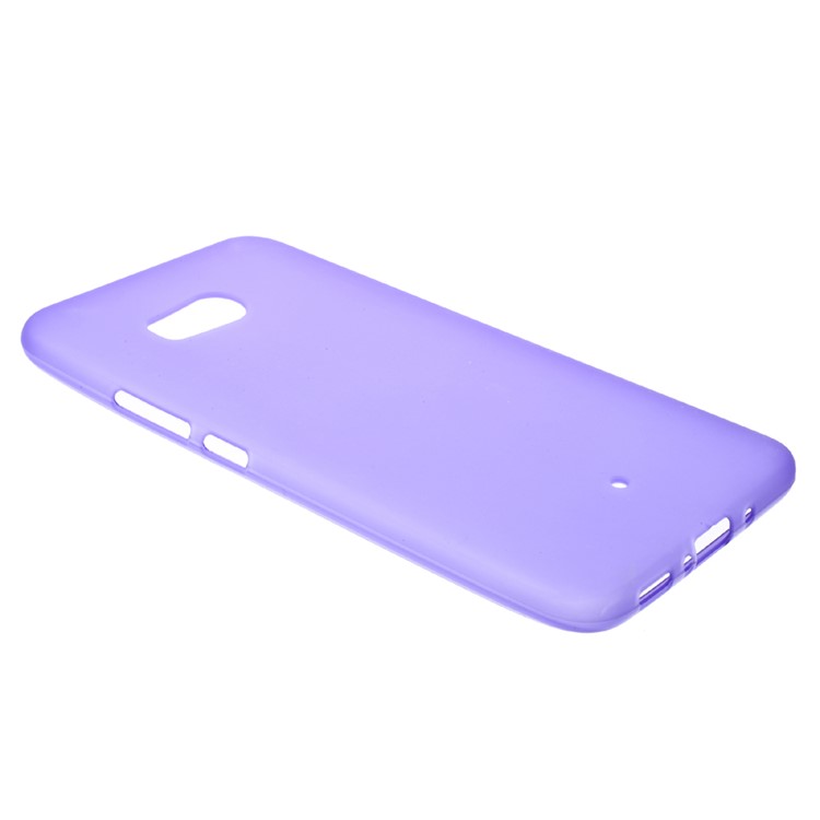 Frosted Anti-fingerprint TPU Soft Gel Cover for HTC U11 - Purple-2