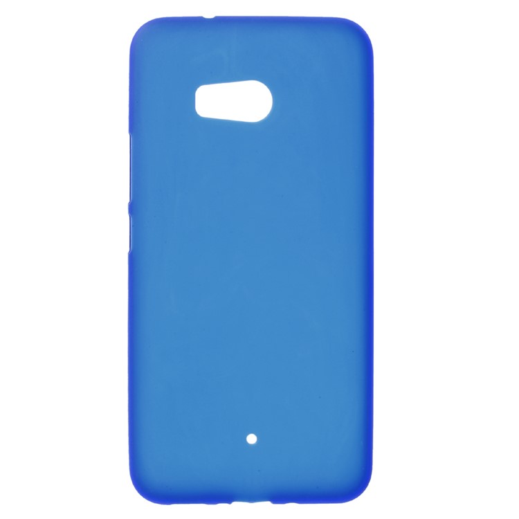 For HTC U11 Matte Anti-fingerprint Soft TPU Jelly Case - Blue-1