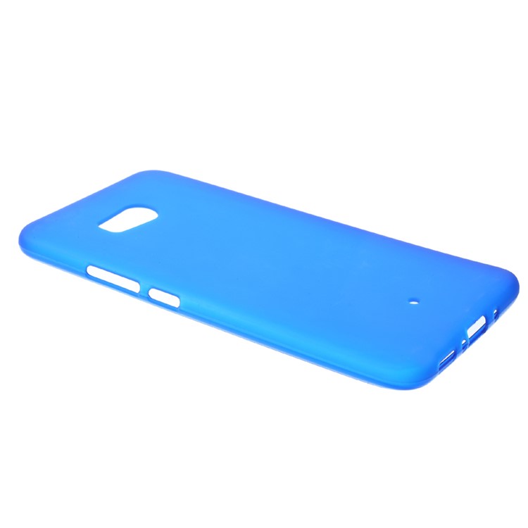 For HTC U11 Matte Anti-fingerprint Soft TPU Jelly Case - Blue-2
