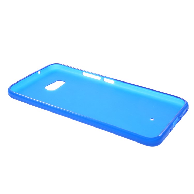 For HTC U11 Matte Anti-fingerprint Soft TPU Jelly Case - Blue-3
