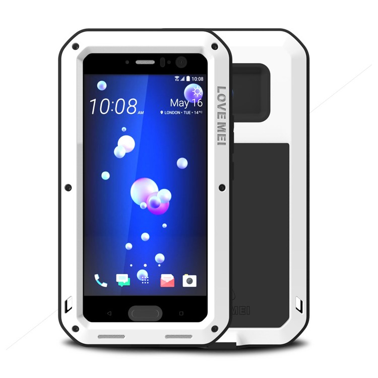 LOVE MEI for HTC U11 Shockproof Drop-proof Dust-proof Defender Mobile Case - White-1