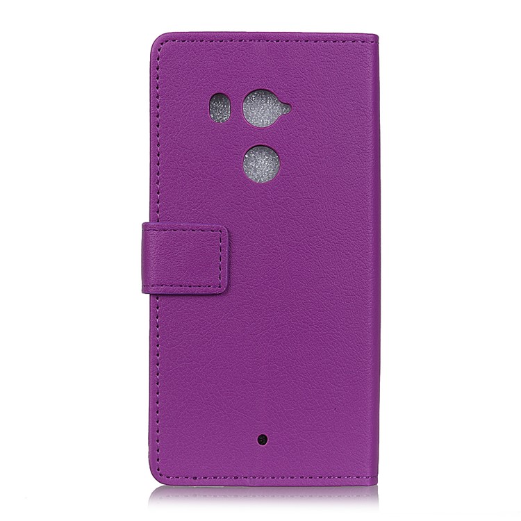 Wallet Magnetic Stand Leather Protective Shell for HTC U11+ - Purple-2