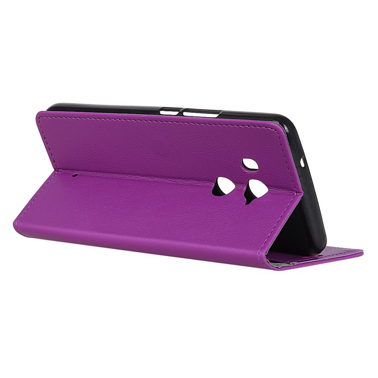 Wallet Magnetic Stand Leather Protective Shell for HTC U11+ - Purple-4