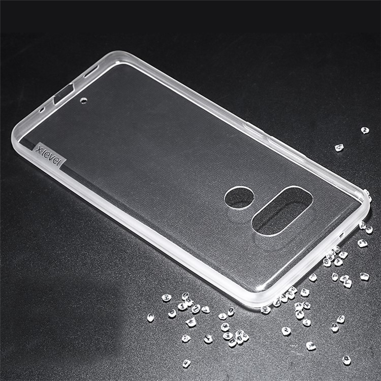 X-LEVEL Anti-slip Clear TPU Cell Phone Case for HTC U11 Plus - Transparent-2