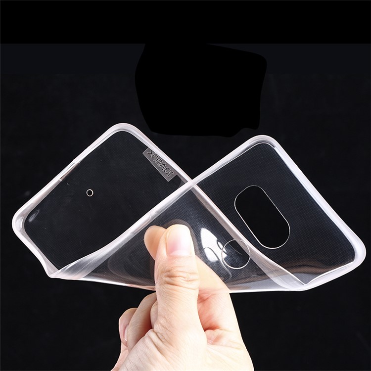 X-LEVEL Anti-slip Clear TPU Cell Phone Case for HTC U11 Plus - Transparent-4