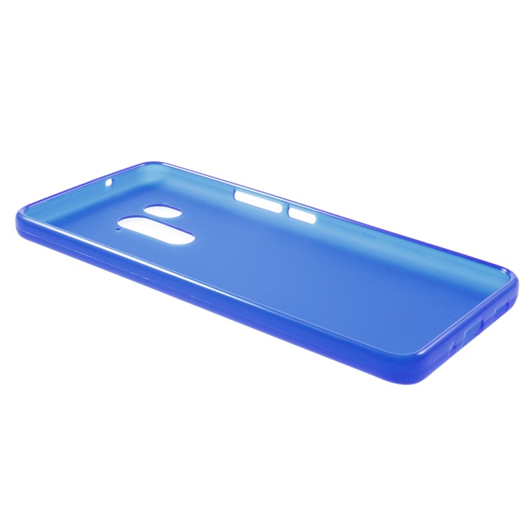 Double-sided Frosted TPU Cover Case for HTC U11+ - Blue-3