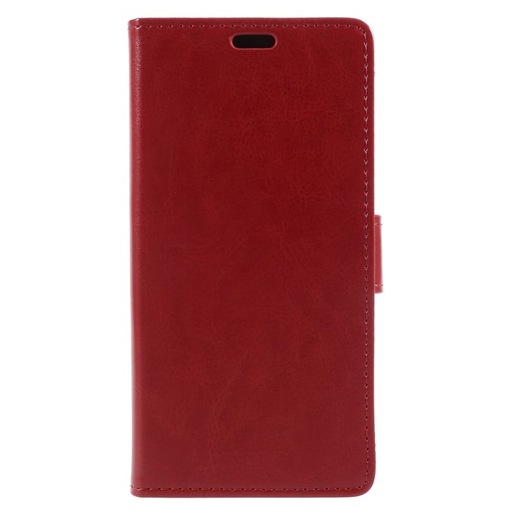 Crazy Horse Stand Wallet PU Leather Case for HTC U11 Life - Red-3